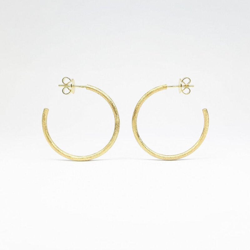 Créoles en or jaune 18kt.